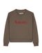 Watapparel Sweatshirt 'Amore' bruin / vuurrood