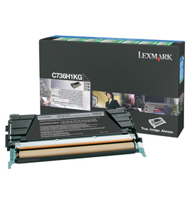 Lexmark C736, X736, X738 12K zwarte retourpr. tonercartr.