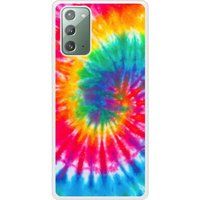 Samsung Bedrukt siliconen hoesje compatibel met Galaxy Note 20 Tie Dye Spirale