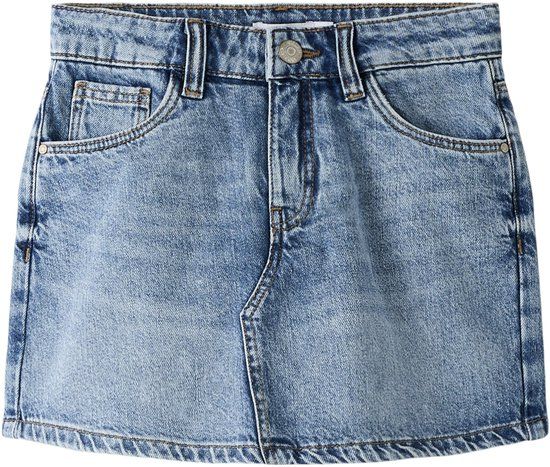 NAME IT NKFEMMA DNM SKORT 1040-MJ NOOS Meisjes Bermuda shorts Maat 128 Gerecycled katoen Denim Medium Blue Denim