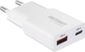 Voltcraft UC-1C1A25W01 USB-oplader 25 W 1x USB-A, 1x USB-C Fast Charge, USB PD 3.0 Wit GaN