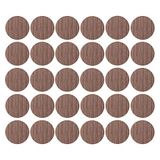 30 x afdekkingen voor schroeven, zelfklevend, diameter 20 mm, gat, meubels, tafel, stoel, huis, hout, donkere iep