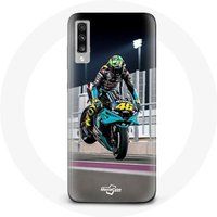 Maniacase Hoesje voor Samsung Galaxy A70 Valentino Rossi MotoGP Speed Rider
