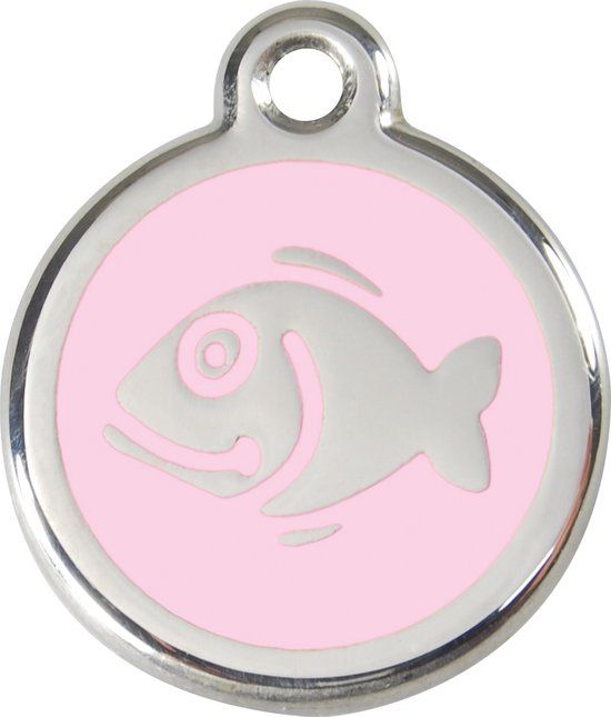 Red Dingo Kattenpenning 20 mm vis roze
