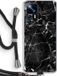 Case Company® - Xiaomi 12T Case with Cord - Black Marble - Phone Case with Black Cord - All-Around Protection