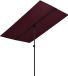 vidaXL Parasol met aluminium paal 180x110 cm bordeauxrood