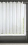 Eurofirany Lucy Serie - Witte Vitrage - 400x150 - Lichte en Luchtige Voile - Praktische Ringen
