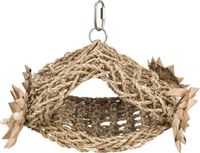 Trixie Vogel Speelgoed Tent Zeegras Hangend Bruin Stro 19X22 cm