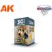 Ak Interactive Set de Peinture - Wargame Set : Non Metallic Metal Gold (W. B.)