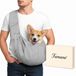 Famanu Puppydrager en Hondendraagtas – Omkeerbare Handsfree Draagdoek voor Kleine en Middelgrote Honden en Katten – Grijs