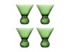 Bloomingville Verre à cocktail Corliss, lot de 4 Vert