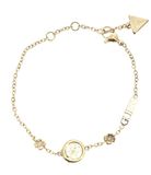 PULSERA GUESS 4 Love Flowers Bracelet Yellow Gold