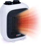 alpina Ventilateur de chauffage 1500W – Chauffage électrique avec air chaud et froid – Mini-chauffage compact avec poignée comme chauffage d'appoint – Ventilateur de chauffage pour pièces de 10–15 m² – Blanc
