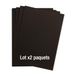 Clairefontaine 97350AMZC Mayapapier, 2 verpakkingen, 25 vellen, glad zwart tekenpapier, A4, 21 x 29,7 cm, 120 g, ideaal voor tekenen en creatieve activiteiten