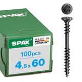 SPAX Gevelschroef, fixeerschroefdraad, verzonken kop klein, T-STAR plus T20, 4CUT-punt, A2 roestvrij staal BLAX