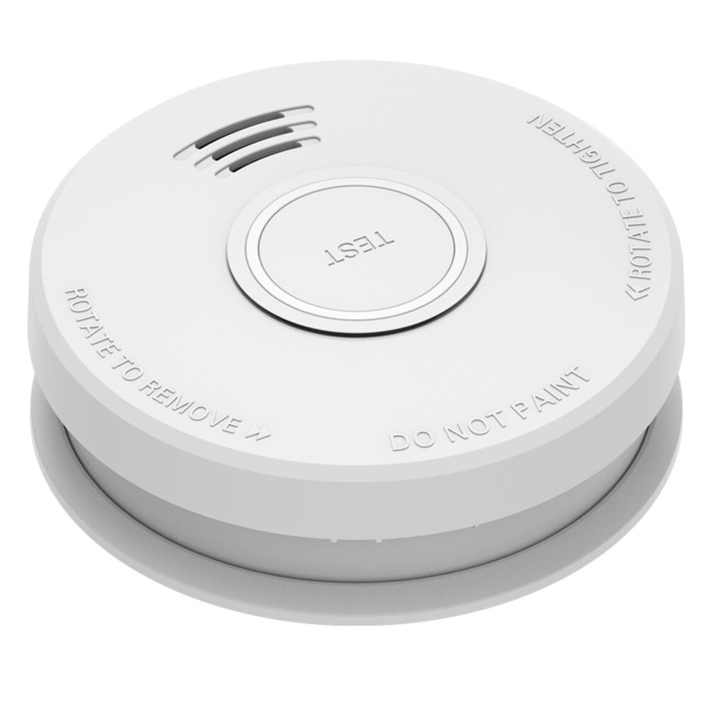 Alecto SD110 Rookmelder - fotoelektrisch - 85 dB alarm - 9V batterij - wit - 10 jaar levensduur