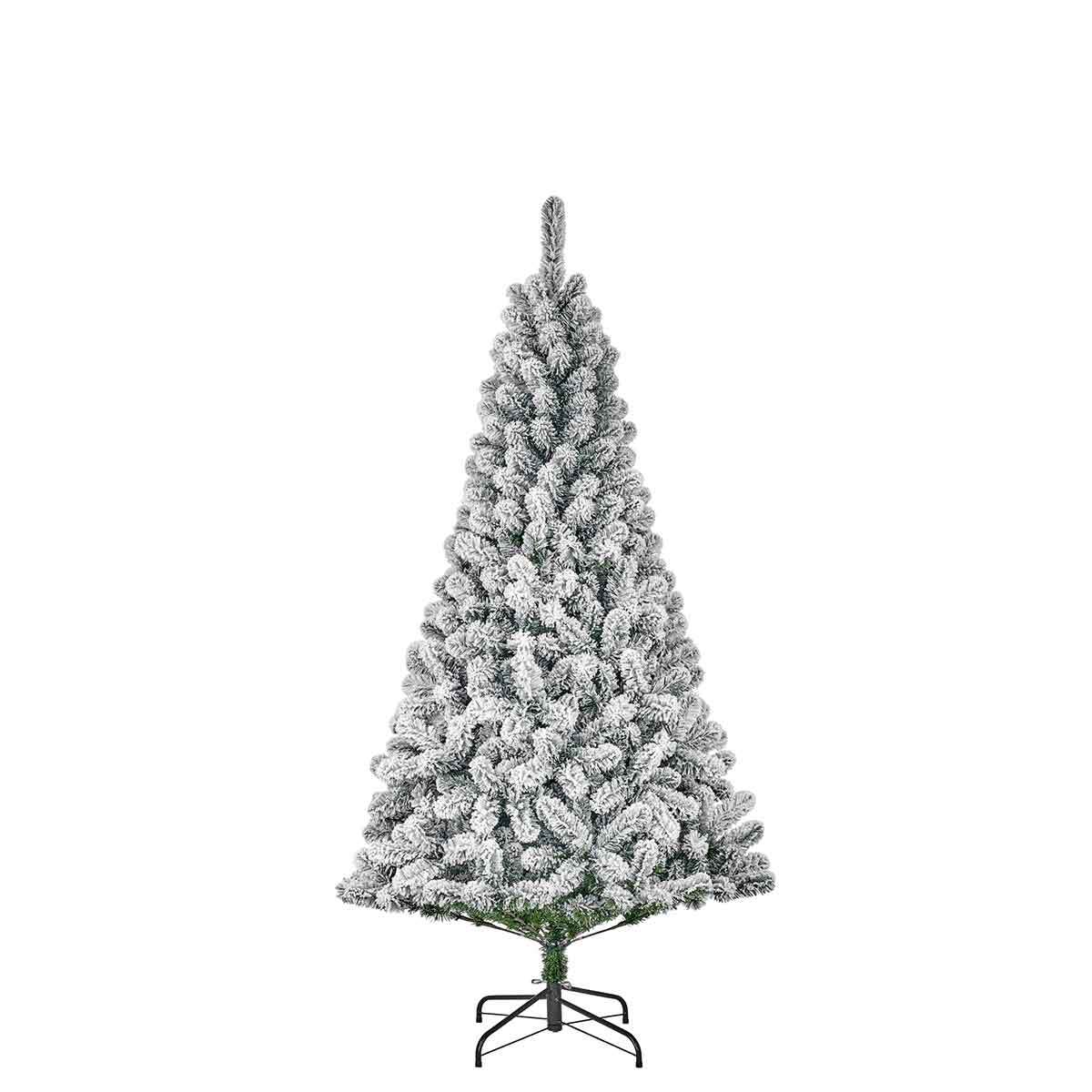 Blackbox Trees kunstkerstboom millington maat in cm 185 x 109 besneeuwd groen