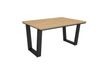 Table de salle à manger effet chêne 140x90x74cm