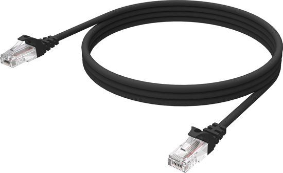 Vision TC-3MCAT6-BL Netwerkkabel Zwart 3 m Cat6 U/UTP