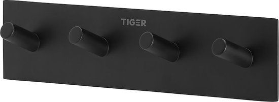 Tiger Square Handdoekhaak Mat Zwart