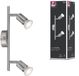Paulmann Spotlight Carolina GU10 230V max. 2x10W dimbaar Nikkel mat