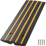 VEVOR Rubberen Stoeprandhelling, 15 ton Laadvermogen, 66 mm Oprijhelling met Gele Reflecterende Strips