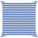 vidaXL - Voile d'ombrage - Carré - 2,5 x 2,5 m - HDPE - Bleu et Blanc