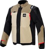 Alpinestars Andes Pro Drystar XF waterdichte motorfiets textieljas - Bruin/zwart/grijs - S