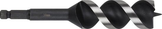 wolfcraft - 30mm Slangenboor voor Houtbalken - 165mm - Zeskantschacht Houtboor - Hex - Boor voor Hout - 7140000