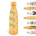 Grsta Thermosfles 500 ml, waterfles voor kinderen, gepersonaliseerde fles met fruitmotief, lekvrije roestvrijstalen fles, vacuüm-geïsoleerd, schoolflessen, kantoor