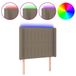 VidaXL Hoofdbord Taupe met LED strip