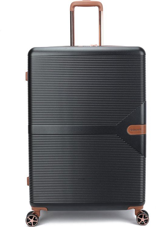 Decent Stella Grote Koffer - 77 cm - 108 Liter - TSA Slot - Zwart