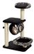MidWest Homes for Pets Kattenboom met 4 niveaus met sisal omwikkelde standaard en krabpaal voor katten, zwart/wit, middelgroot, model 138E-BK