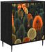 vidaXL Ladekast ZAANDAM Bosprint 66 x 36,5 x 76 cm Bewerkt hout