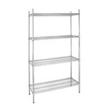 Vogue 4 Tier Wire Rekken Kit 915X457mm Gegalvaniseerd Zink Plank Opslag Rack