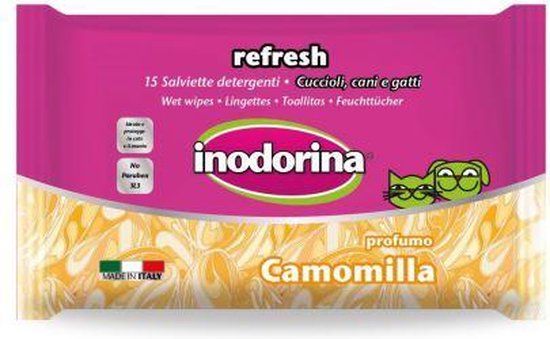 Wipes Inodorina Vernieuwen Camomilla | 15 Tücher
