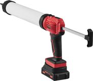 VEVOR Accu-Patroonpistool, Patroonpers, Siliconenpistool (20 V, voor Patronen Van 600 Ml, tot 270 Kg, 4 Snelheden Regelbare Snelheid, Inclusief Batterij en Oplader) Compatibel met Acrylzuur, Lijmen