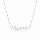 Cilla Jewels Zilverkleurige Mama Ketting van Edelstaal