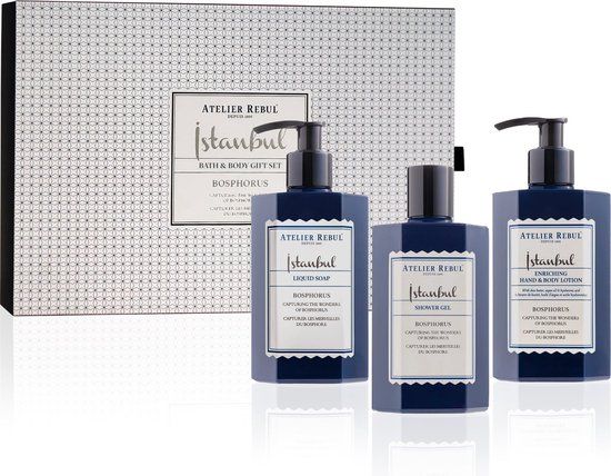 Atelier Rebul Istanbul Bosphorus - Bad & Body Geschenkset - Handzeep + Douchegel + Bodylotion (250ml)