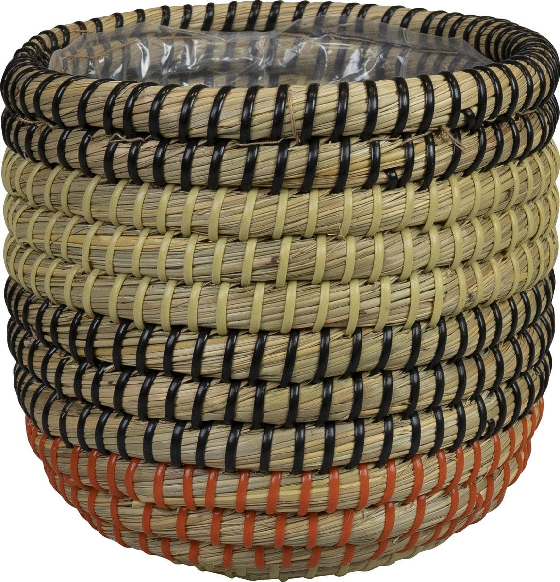Steege TER Plantenmand voor Binnen Zeegras D 17 cm H 17 cm - 2 stuks