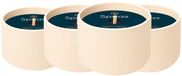Spaas Flame Bougie d'extérieur Durée de combustion ± 11 h Noir - 4 x 1 pièce - Lot économique