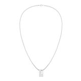 Calvin Klein CJ35100019 Heren Ketting - Fantasie - Staal - Zilverkleurig - 10 mm breed - 60 cm lang