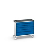 Bott Verso Mobiele Kast | 1050x550x965mm | 6 Laden | Top Tray | RAL 5010