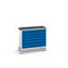 Bott Verso Mobiele Kast | 1050x550x965mm | 6 Laden | Top Tray | RAL 5010