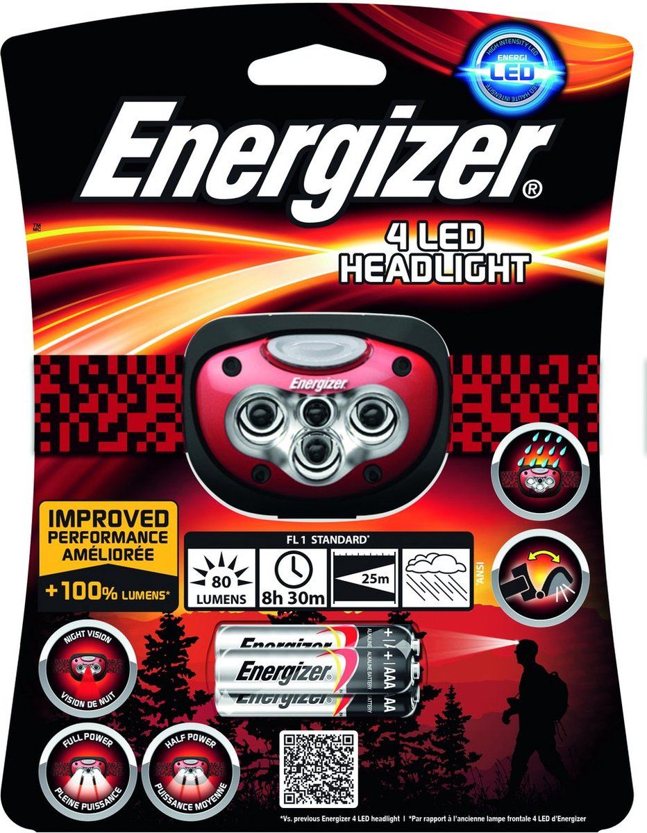 Energizer Hoofdlamp Atex Headlight - Grijs/Oranje