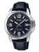 Casio MTP-V004L-1B Herenhorloge Analoog Leer Zwart