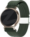 Bandz Gevlochten Nylon Band 14mm Groen voor Garmin Lily 2