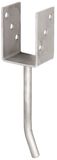 GAH Alberts 214203 U-paalhouder Roestvrijstaal Zilver 71 mm