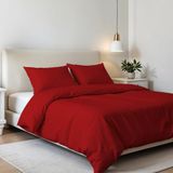 Italian Bed Linen Luxe Tweepersoons Beddengoedset, rood