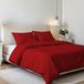 Italian Bed Linen Luxe Tweepersoons Beddengoedset, rood